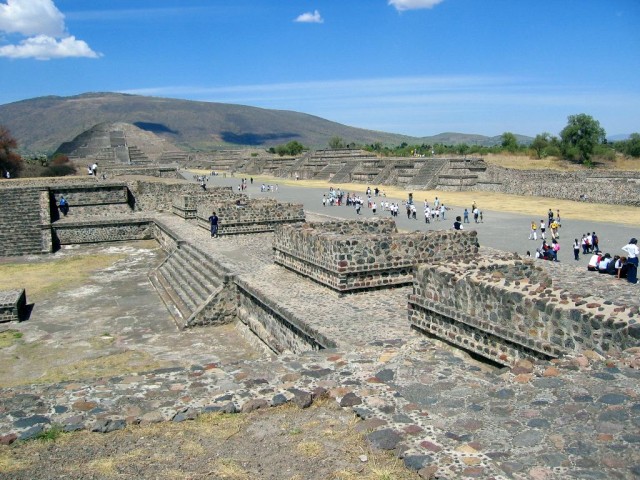 The view down Calle de los Muertos