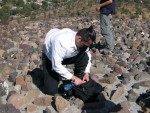 Marc doing something unphotogenic on top of de la Luna