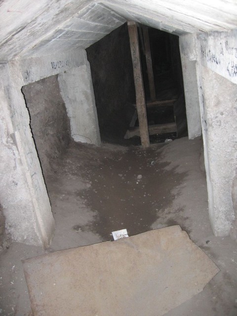 The tunnel going into del Sol.  I'm really, really sad that there were iron bars across the opening of this.