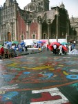 Too bad the rain washed away all of the Mayan dancers