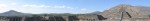 Panoramic view of Pyramida de la Luna and the buildings along Calle de los Muertos