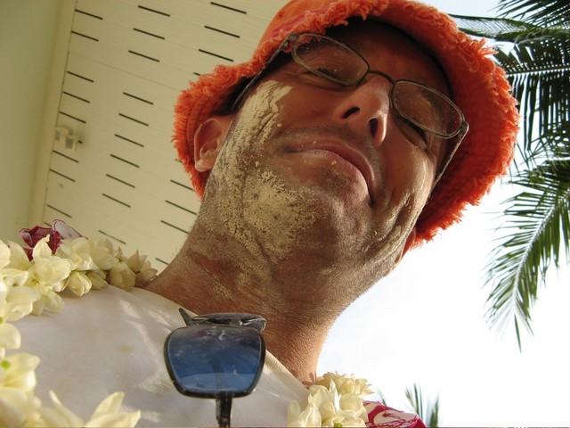 Think you forgot to wipe up after shaving!